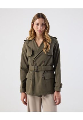 Chaqueta Para Mujer Trench Color Verde Marca Patprimo #30080567