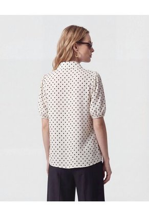 Camisa  Para Mujer Manga Corta Color Crudo Marca Patprimo #30017853