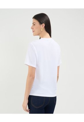 Camiseta Para Mujer Manga Corta Color Blanco Marca Patprimo #30093662
