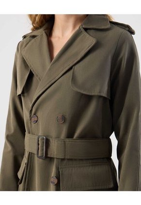 Chaqueta Para Mujer Trench Color Verde Marca Patprimo #30080567