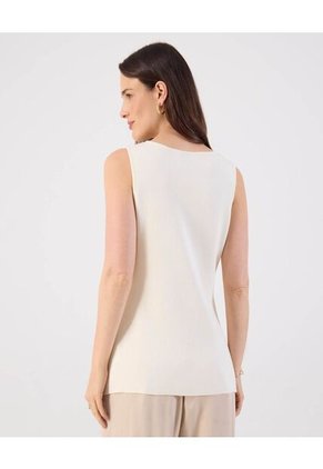 Chaleco  Para Mujer Tejido Color Crema Marca Patprimo #30250046
