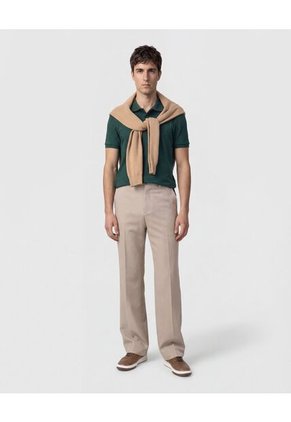 Polo  Para Hombre Cuello Tejido Sin Bolsillo Color Verde Marca Patprimo #44112793