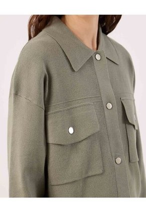 Saco Para Mujer Abierto Color Verde Marca Patprimo #30330636