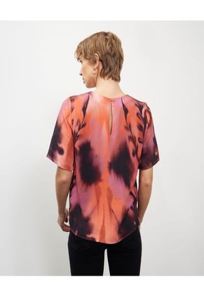 Blusa Para Mujer Manga Corta Color Rosado Marca Patprimo #30123289