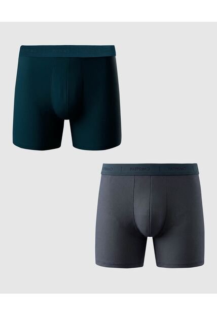 Boxer X2 Para Hombre Filete Medio Color Negro Marca Patprimo #44000540