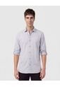 Camisa  Para Hombre Manga Larga Sin Bolsillo Cuello C Color Azul Marca Patprimo #44017376 de Patprimo