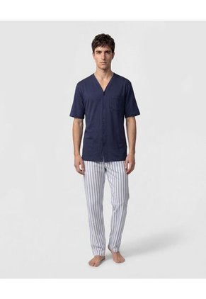 Pijama  Para Hombre M/C P/L Color Azul Marca Patprimo #44040250