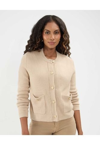 Camiseta Para Mujer Manga 3/4 Cuello Redondo Color Café Marca Patprimo #30093708 Patprimo