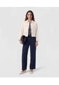 Chaqueta Corta Con Botones Dorados   Para Mujer Crema Patprimo de Patprimo
