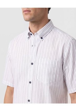 Camisa  Para Hombre Manga Corta Con Bolsillo Cuello C Color Azul Marca Patprimo #44018300