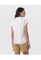 Blusa Tipo Polo Fluida   Para Mujer Blanco Patprimo de Patprimo