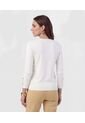 Saco De Punto Con Detalle De Botones En Puño   Para Mujer Blanco Patprimo de Patprimo