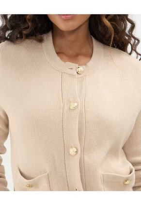 Camiseta Para Mujer Manga 3/4 Cuello Redondo Color Café Marca Patprimo #30093708