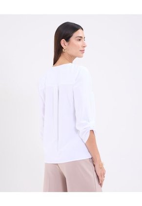 Blusa Para Mujer Manga 3/4 Color Blanco Marca Patprimo #30123493