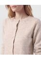 Saco De Punto Con Bolsillos Frontales   Para Mujer Beige Patprimo de Patprimo
