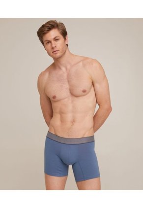 Boxer X3 Para Hombre Fleat Seamer Medio Color Azul Marca Patprimo #44420001