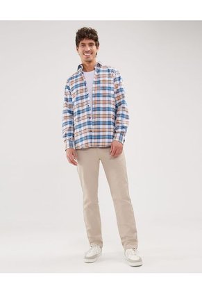 Camisa Para Hombre Manga Larga Con Bolsillo Color Naranja Marca Patprimo #44013003