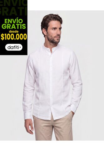 Camisa Guayabera Premium   Para Hombre Blanco Patprimo Patprimo