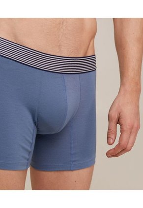 Boxer X3 Para Hombre Fleat Seamer Medio Color Azul Marca Patprimo #44420001