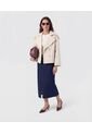 Chaqueta Corta Estilo Trench   Para Mujer Crema Patprimo de Patprimo
