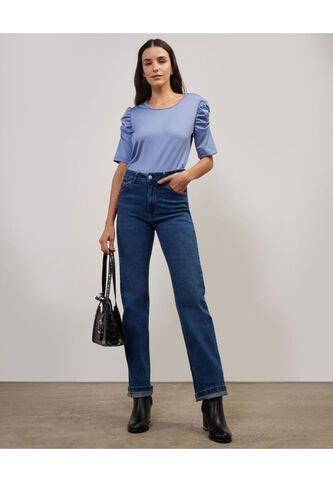 Jean Para Mujer Straight Color Azul  Marca Patprimo #30160363 Patprimo