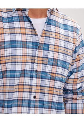 Camisa Para Hombre Manga Larga Con Bolsillo Color Naranja Marca Patprimo #44013003