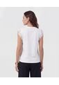 Camiseta Manga Sisa Con Ojalillo   Para Mujer Blanco Patprimo de Patprimo