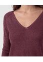 Saco De Punto Cuello En V   Para Mujer Vino Patprimo de Patprimo