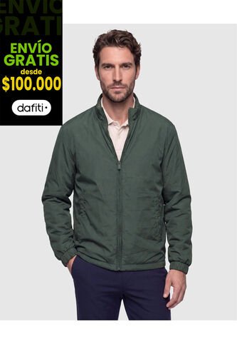 Chaqueta Doble Faz Con Cuello Alto   Para Hombre Verde Patprimo Patprimo