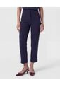 Pantalón Clasico De Tiro Alto   Para Mujer Azul Patprimo de Patprimo