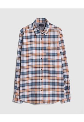 Camisa Para Hombre Manga Larga Con Bolsillo Color Naranja Marca Patprimo #44013003