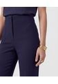 Pantalón Clasico De Tiro Alto   Para Mujer Azul Patprimo de Patprimo