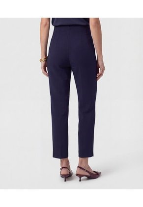 Pantalón Clasico De Tiro Alto   Para Mujer Azul Patprimo