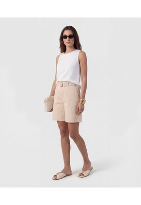 Blusa Sisa Con Detalle Metálico   Para Mujer Blanco Patprimo