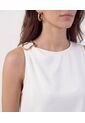 Blusa Sisa Con Detalle Metálico   Para Mujer Blanco Patprimo de Patprimo
