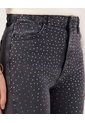 Jean Straight Con Detalle   Para Mujer Gris Patprimo de Patprimo