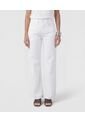 Jeans Wide Leg Tiro Alto   Para Mujer Blanco Patprimo de Patprimo