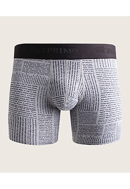 Boxer X1 Para Hombre Fleat Seamer Medio Color Gris Marca Patprimo #44000093