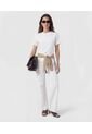 Jeans Wide Leg Tiro Alto   Para Mujer Blanco Patprimo de Patprimo