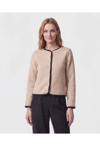 Chaqueta  Para Mujer Desestructurada Color Beige Marca Patprimo #30080615 Patprimo