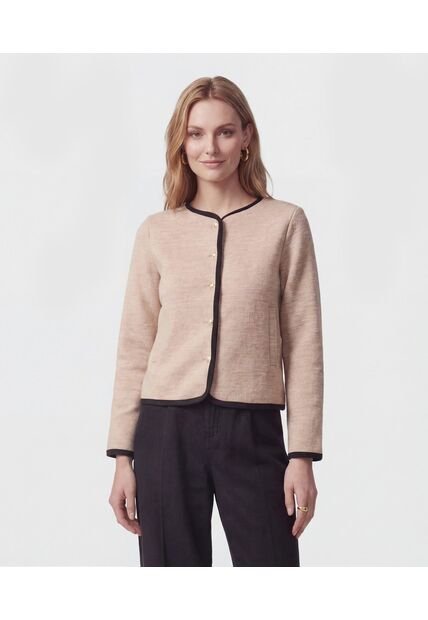 Chaqueta  Para Mujer Desestructurada Color Beige Marca Patprimo #30080615