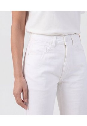 Jeans Wide Leg Tiro Alto Para Mujer Blanco Patprimo