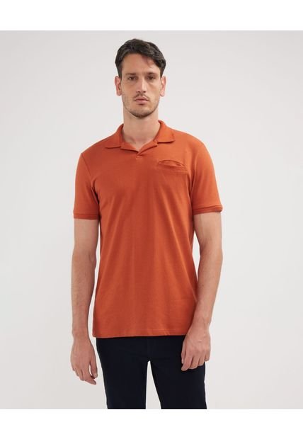 Polo Para Hombre  Patprimo En Color Naranja #44112618