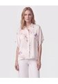 Blusa Manga Corta Fluida Mujer  Para Mujer Crema Patprimo de Patprimo