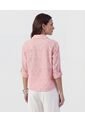Camisa En Broderie Con Charretera   Para Mujer Rosa Patprimo de Patprimo