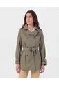 Chaqueta Trench Con Cinturón   Para Mujer Verde Patprimo de Patprimo