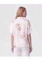 Blusa Manga Corta Fluida Mujer  Para Mujer Crema Patprimo de Patprimo