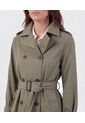 Chaqueta Trench Con Cinturón   Para Mujer Verde Patprimo de Patprimo