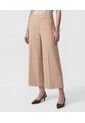 Pantalón Culotte De Tiro Alto   Para Mujer Café Patprimo de Patprimo