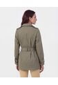 Chaqueta Trench Con Cinturón   Para Mujer Verde Patprimo de Patprimo